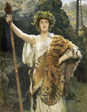 バッカスの巫女 1889年 ジョン・コリアー ラファエル前派東洋学者 Oil Paintings